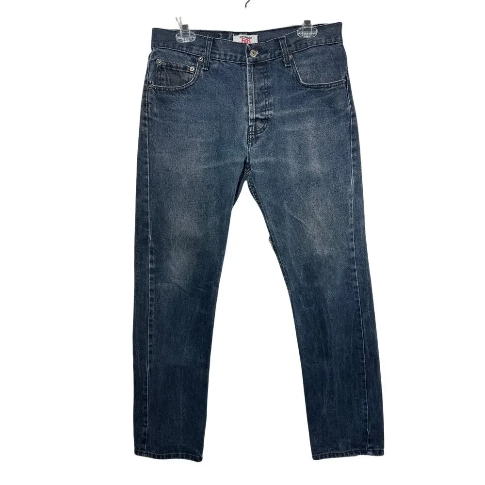 Vintage Levi’s 501 Y2K Men's Button Fly Straight Leg Denim Jeans Black 31x32